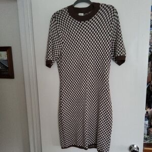 Abercrombie & Fitch Brown and White Mini Dress